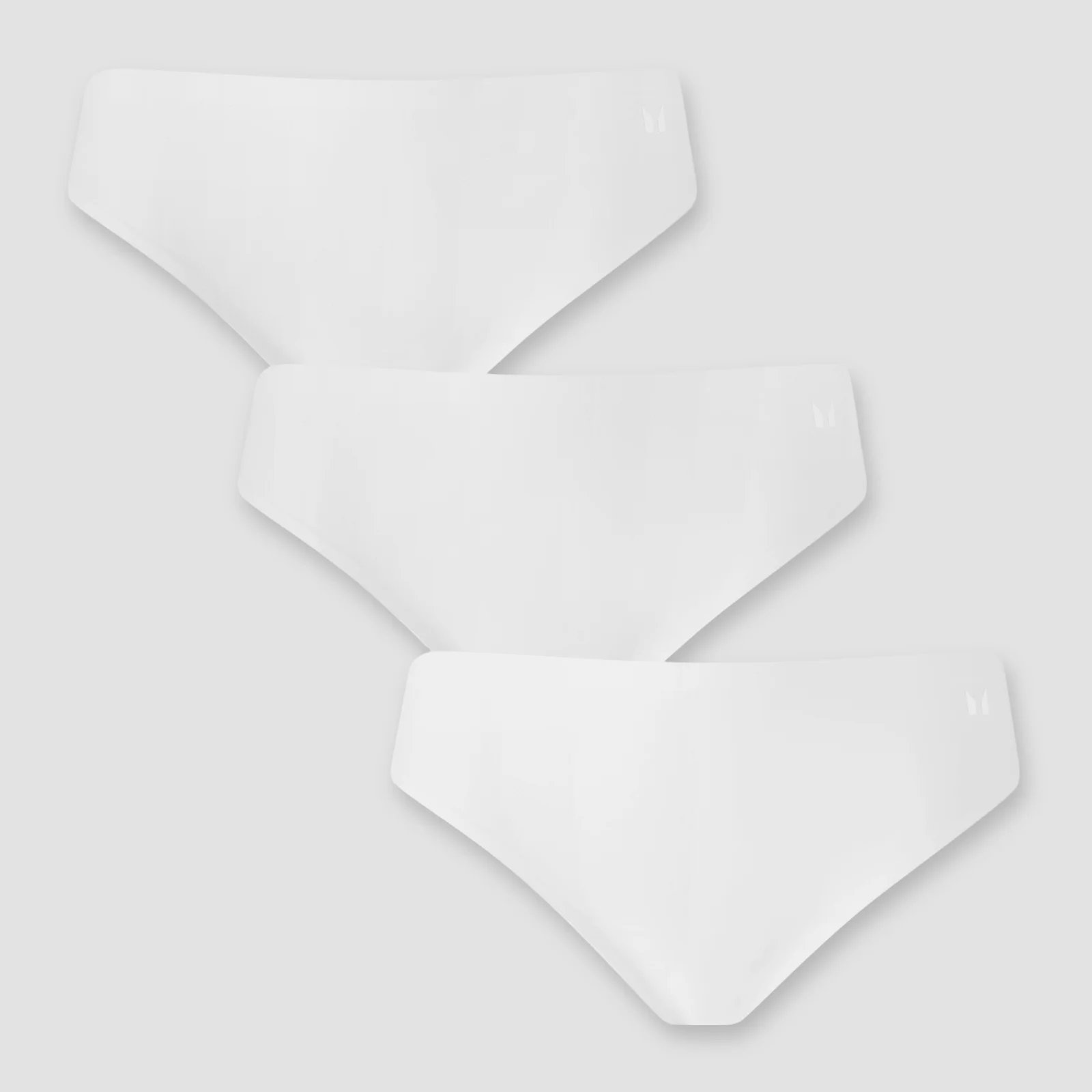MP Women's Mid Rise No VPL Bikini Brief (3 Pack) - White - XXL Image 1