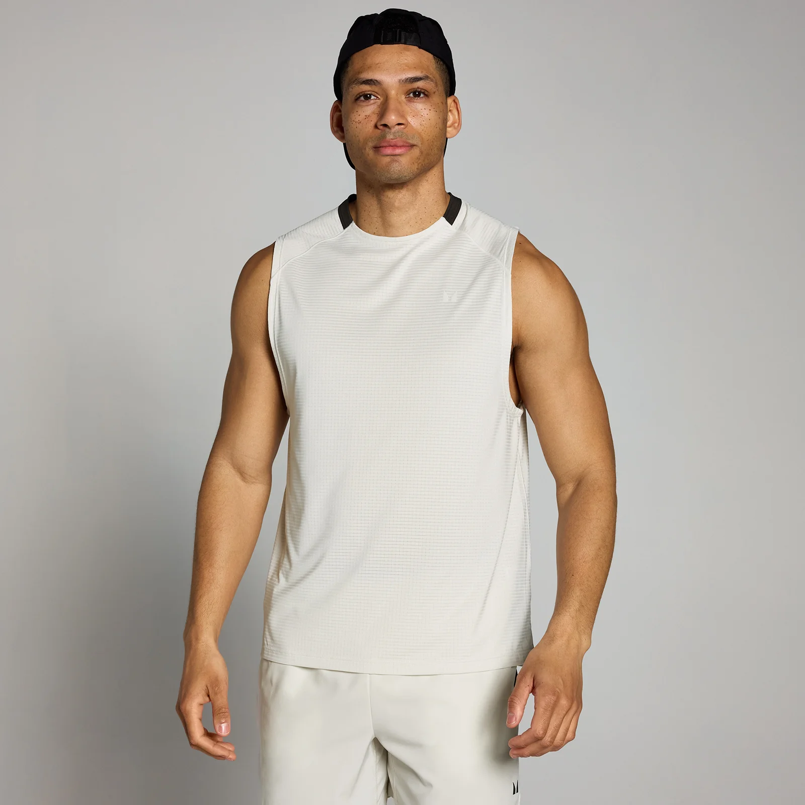 MP Men's Tempo Gridded Tank - Mist - S Image 1