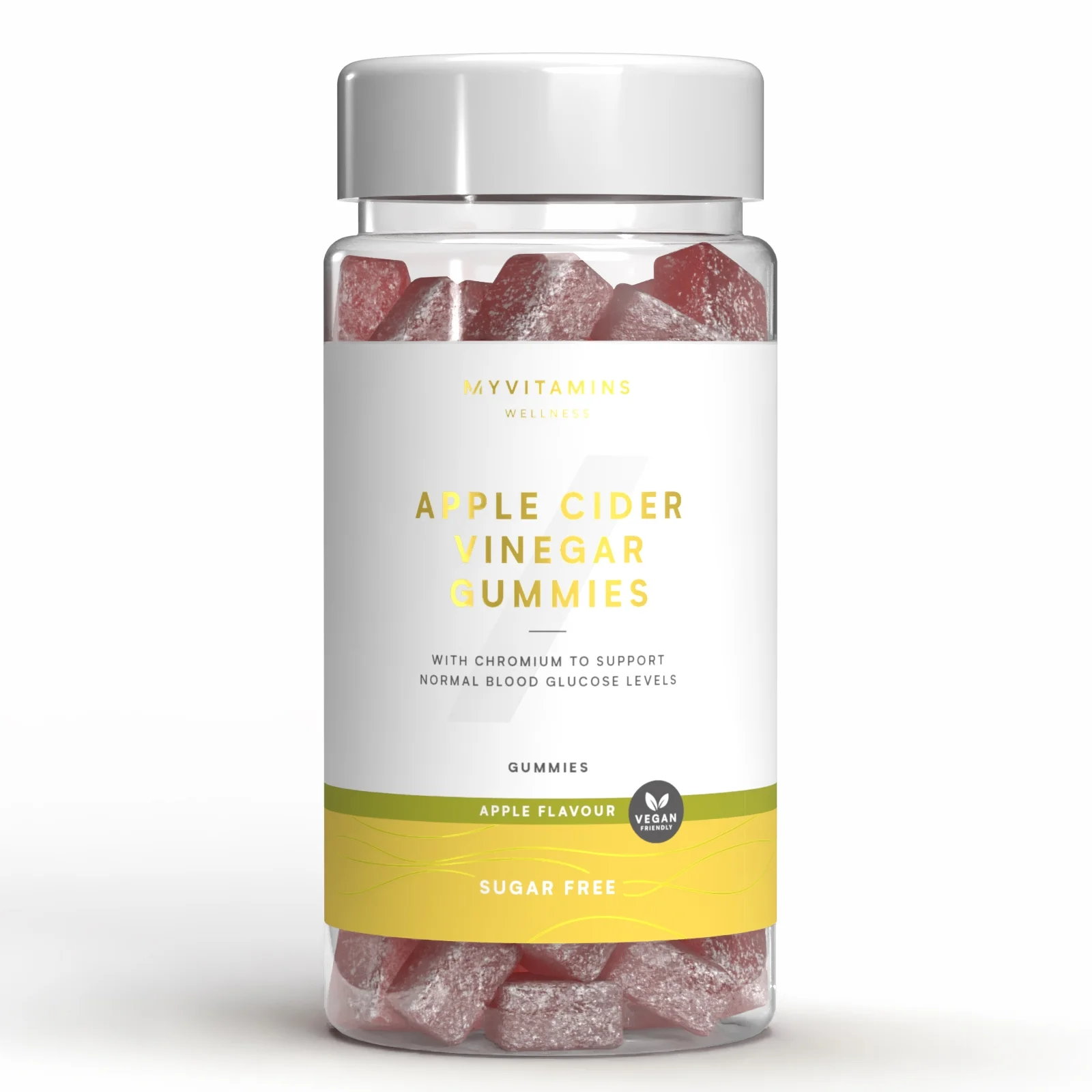 Sugar-Free Apple Cider Vinegar Gummies - 60gummies - Sugar Free Apple Image 1