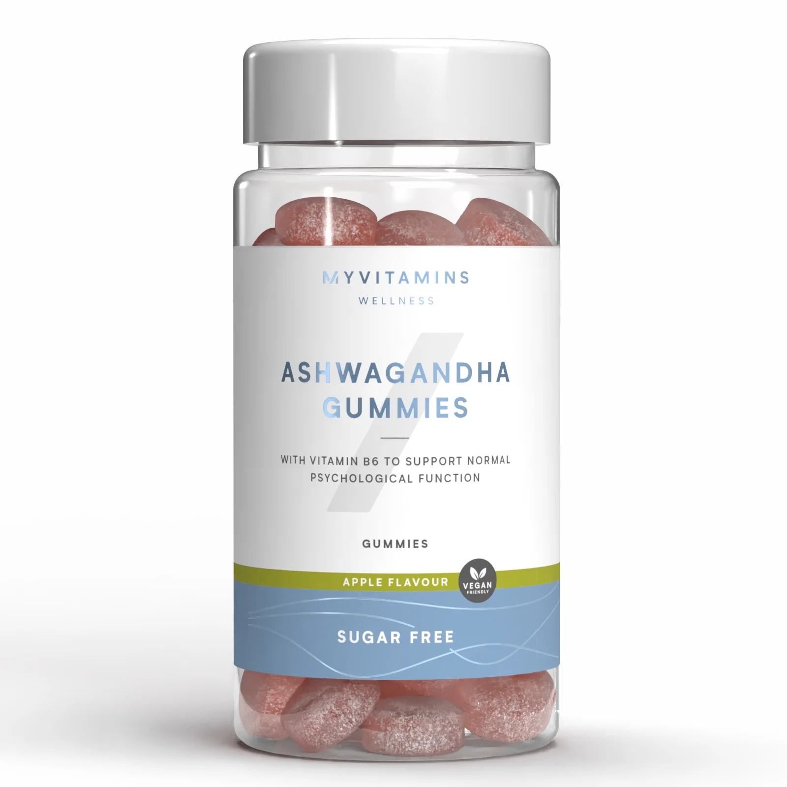 Ashwagandha Gummies - 60gummies - Red Apple (Sugar Free) Image 1