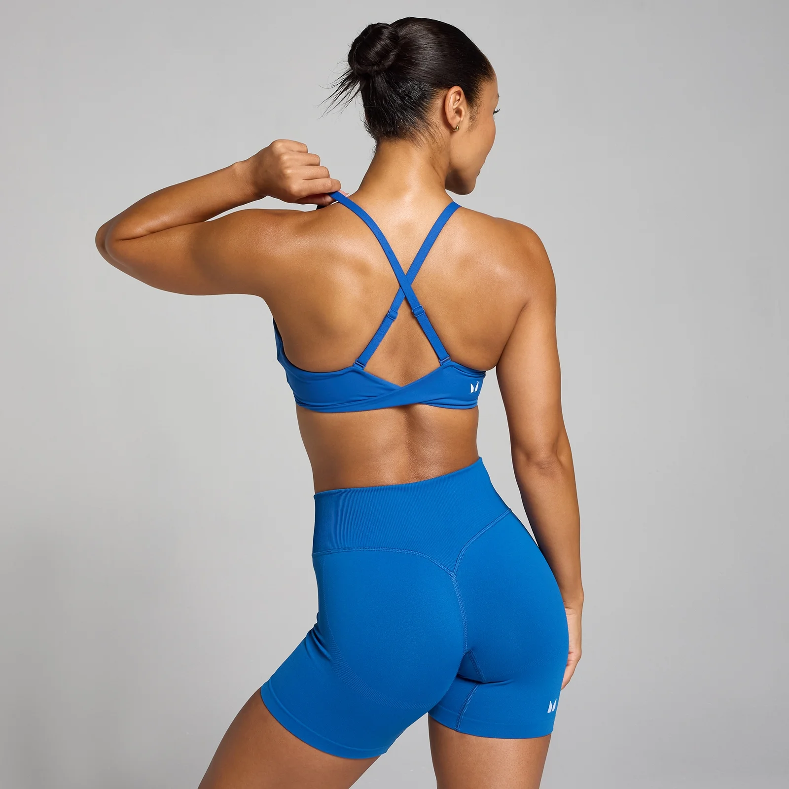 MP Women's Tempo Twist Back Sports Bra - True Blue - L Image 1