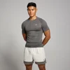 MP Men's Tempo Pillar Graphic Seamless Top - Iron Grey