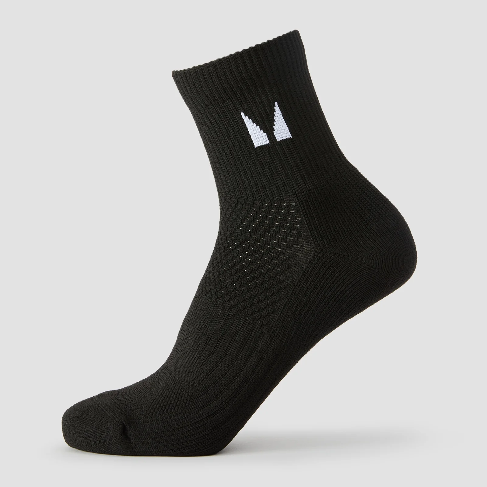 MP Running Ankle Socks (3 pack) - Black - UK 6-8 Image 2