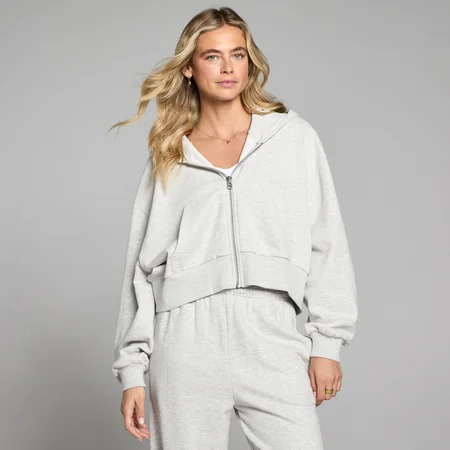MP Women's Lifestyle Zip Through Hoodie - Grey Marl