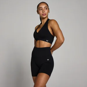 MP Women's Tempo Seamless Halter Neck Bra - Black - Size M