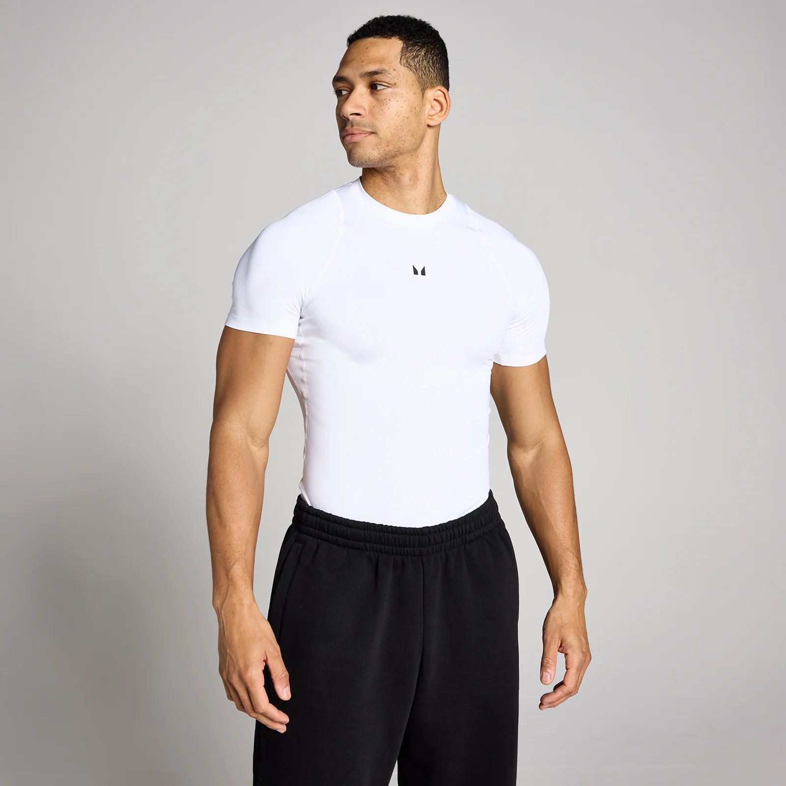 MP Men's Training Short Sleeve Baselayer - White - XXL Image 1