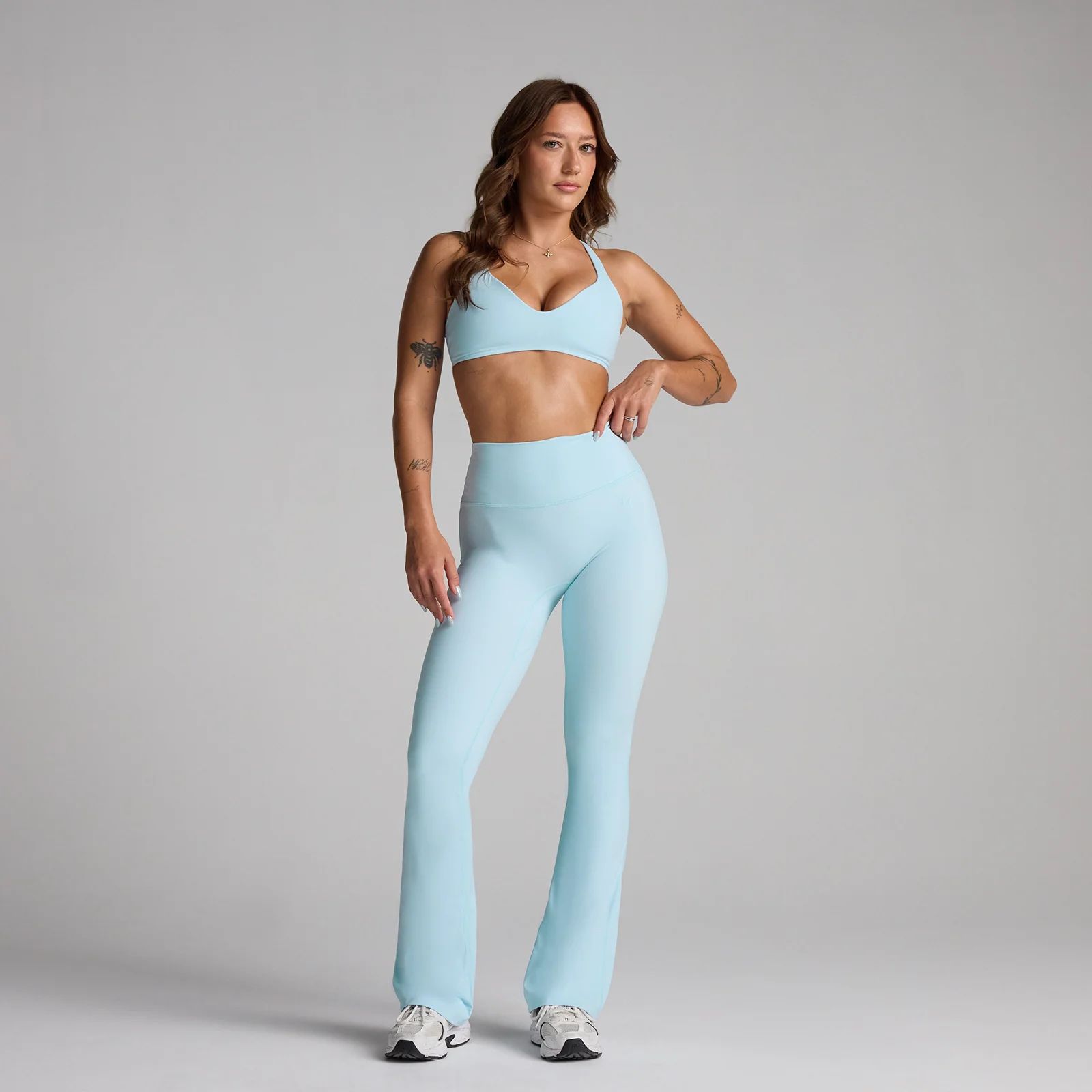 MP Women's Tempo Twist Back Sports Bra - Sky Blue - S Image 4