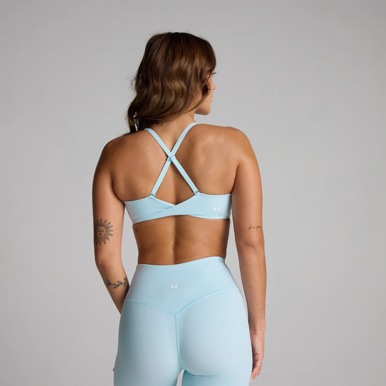 MP Women's Tempo Twist Back Sports Bra - Sky Blue - S Image 2