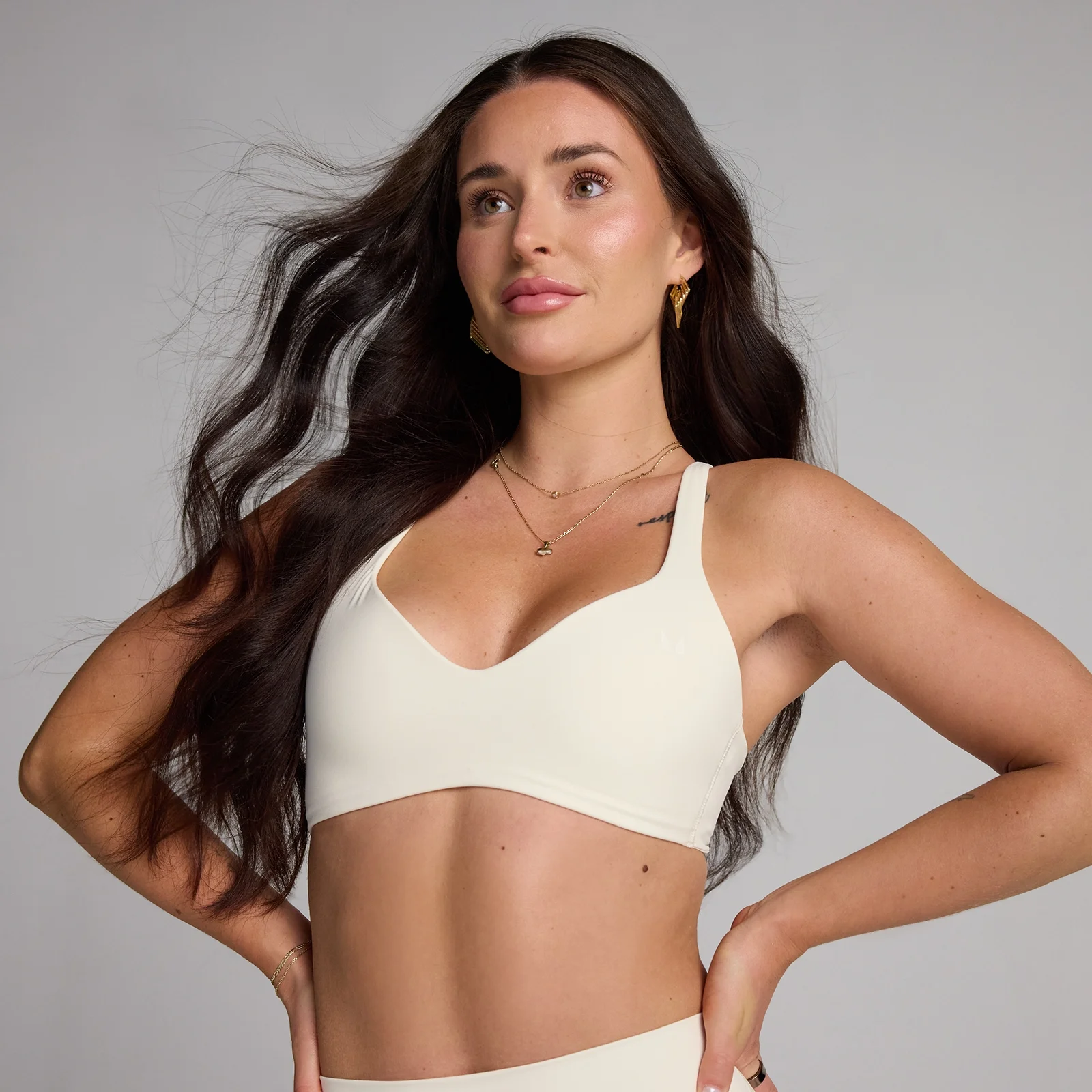 MP Women's Tempo Twist Back Sports Bra - Coconut - L Image 1