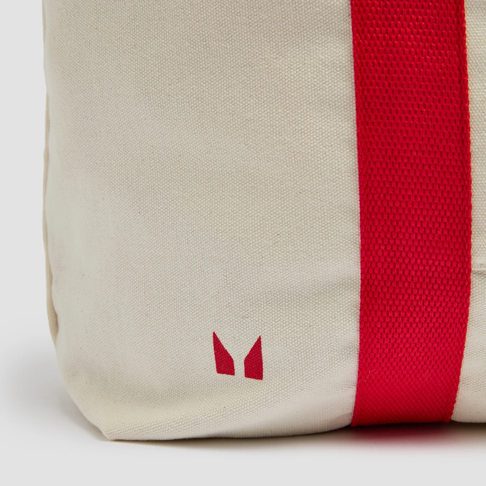 MP Two Tone Cotton Tote Bag - Natural Cotton/Chilli Image 4