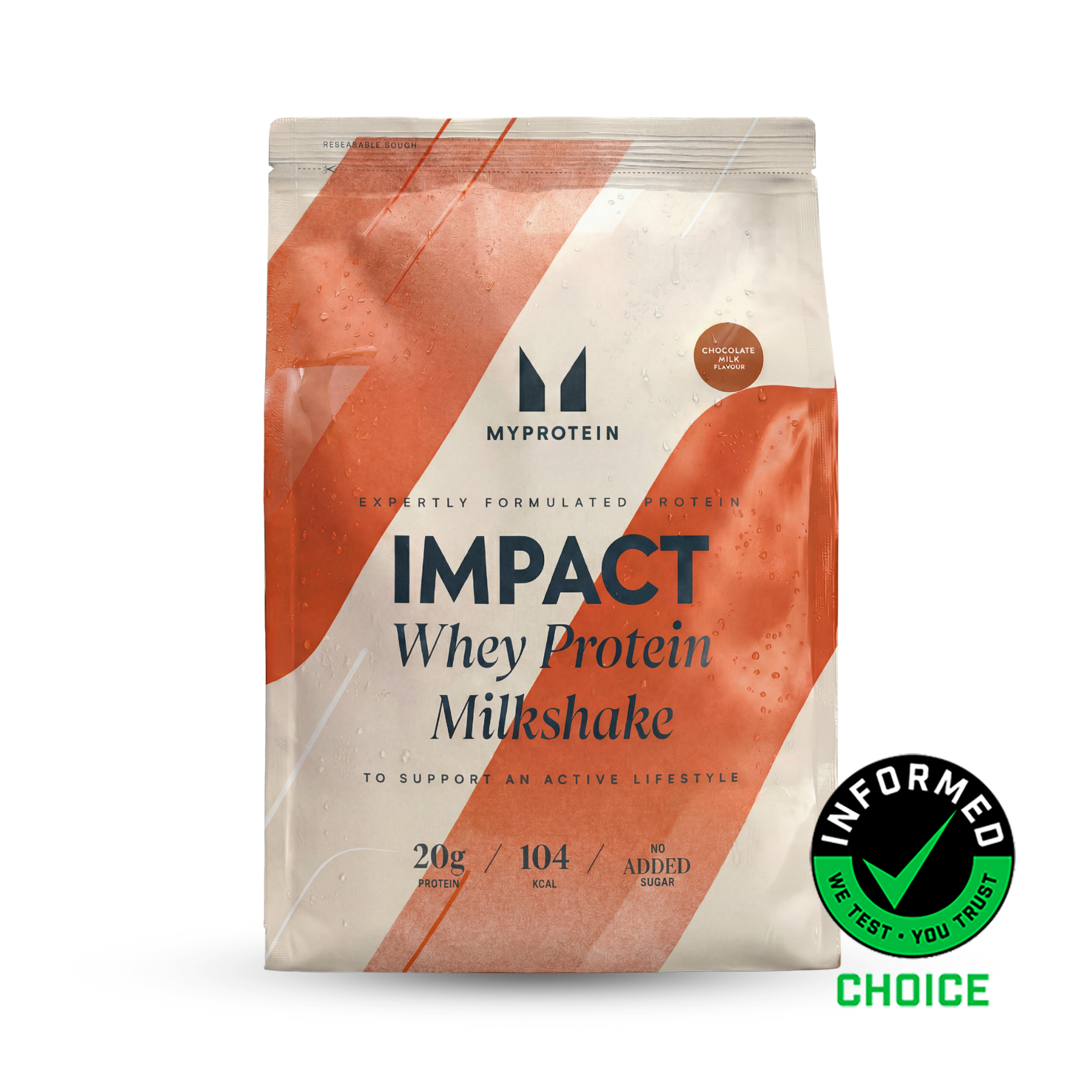 Impact Whey Protein Milkshake - 900G - 30servings - Chocolate Milk Image 1